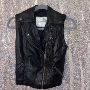 Faux Leather Maurice’s Zip Up Vest